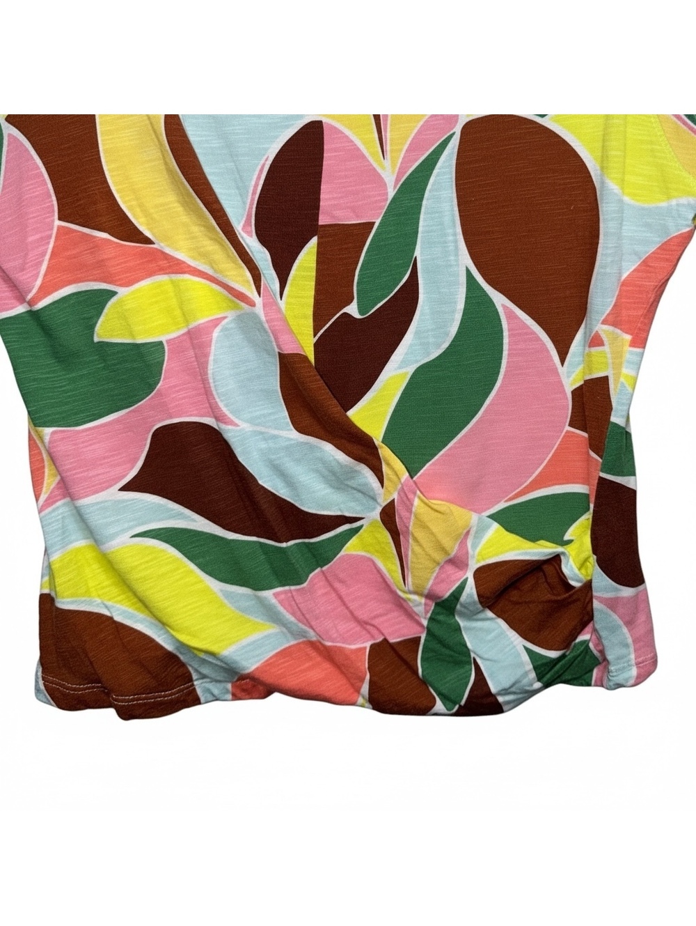 Sanctuary Abstract Organic Print Twist-Front Tank Top - Medium- FLAW - Picture 3 of 7